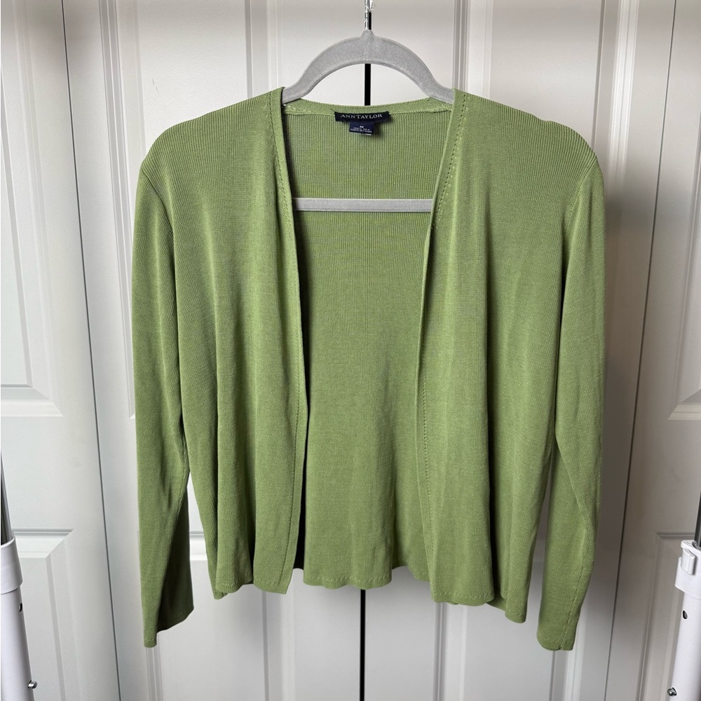 Ann Taylor 100% silk cardigan